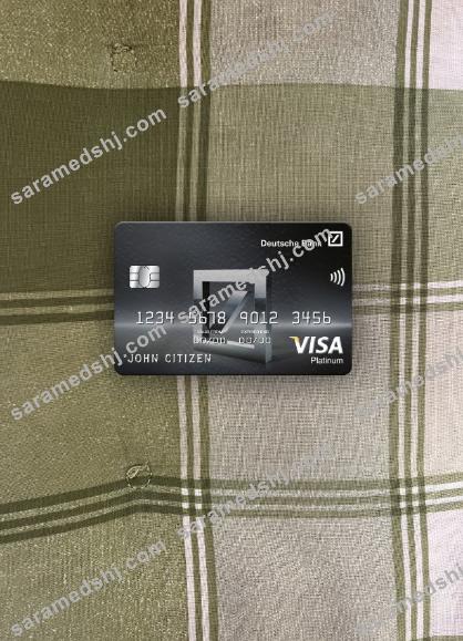 Mexico Deutsche bank visa platinum card photolook front